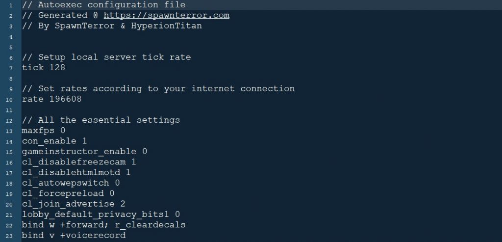 How To Create Autoexec Config File For Cs Go Spawnterror