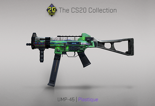 UMP-45 Plastique cs go skin instaling