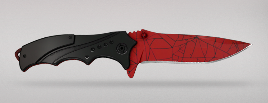 Shattered Web - Nomad Knife | Crimson Web