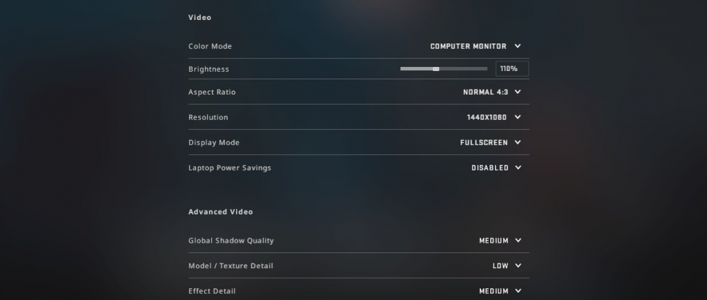 CSGO advanced settings 2020